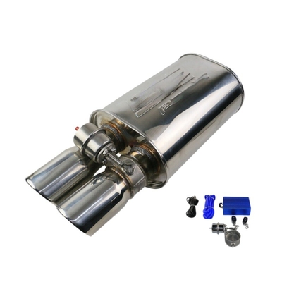 Original Color Mx Exhaust 2.5 Inch Round Valvetronic Valve Cutout Exhaust Valved Muffler