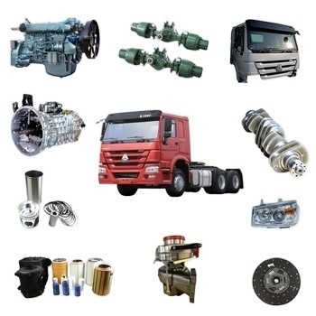 Heavy Duty Truck 10 wheeler SINOTRUK HOWO Truck Parts HOWO 371 375 Dump Truck Spare Parts