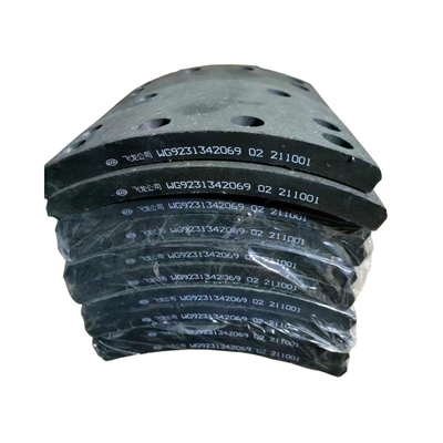 J6 Truck Chassis Parts WG9231342068 Brake Pads Brake Lining Brake Shoes with Steel