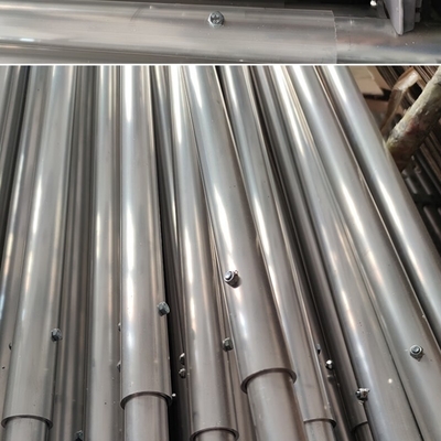 2350-2720mm DEKRA HOWO Truck Spare Parts 42mm Diameter Aluminum Load Lock Cargo Bar with Spring