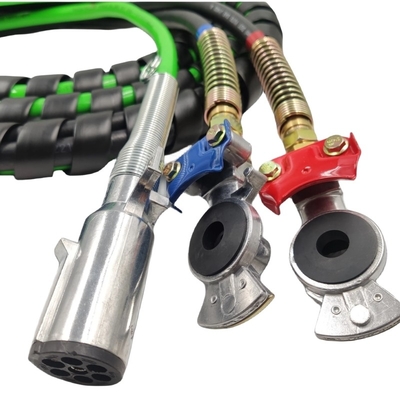 Speed Steel 15Ft 3 in 1 Truck Air Line ABS Power Cable with Glad Hand for Semi Truck Brake System