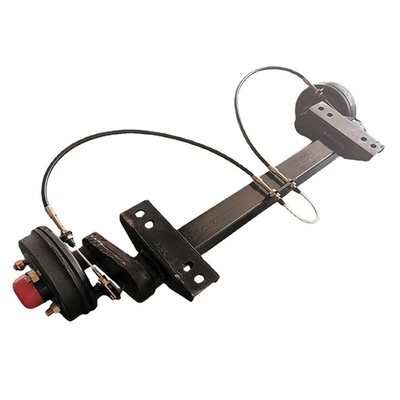 2T Rubber Torsion Axle with Electric Mechanical or Hydraulic Drum Brake Meeting Customer Needs