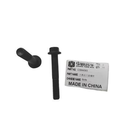 3944593 Black Hexagonal Flange Bolts for Zhongtong/Yutong/Kinglong Bus Parts Original