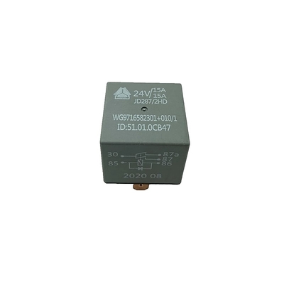Top Howo T7h T5g Sitrak C7h Electric System Truck Spare Parts 24V 2X15A WG9716582301 010/1 Relay JD287/2HD